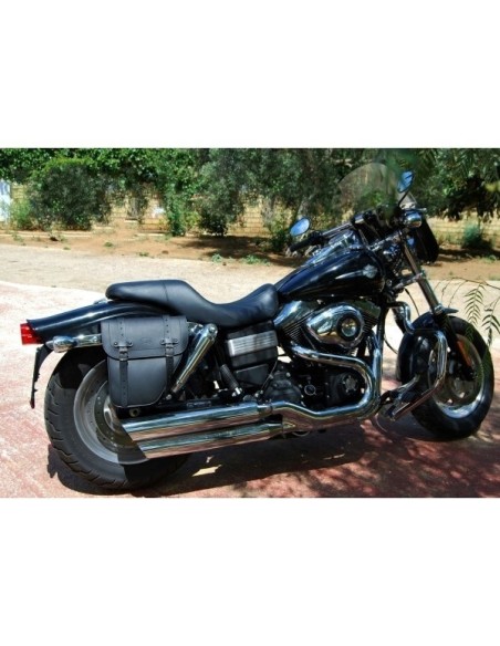 ALFORJAS PIEL CENTURION ADAPTADAS PARA DYNAS HARLEY DAVIDSON
