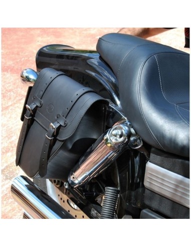 ALFORJAS PIEL CENTURION ADAPTADAS PARA DYNAS HARLEY DAVIDSON