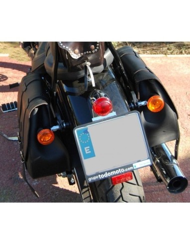 SET ALFORJAS BANDO FAT HCO AMORT PARA DYNA FAT-BOB H.D