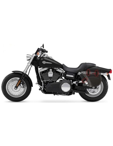 SET ALFORJAS BANDO FAT HCO AMORT PARA DYNA FAT-BOB H.D