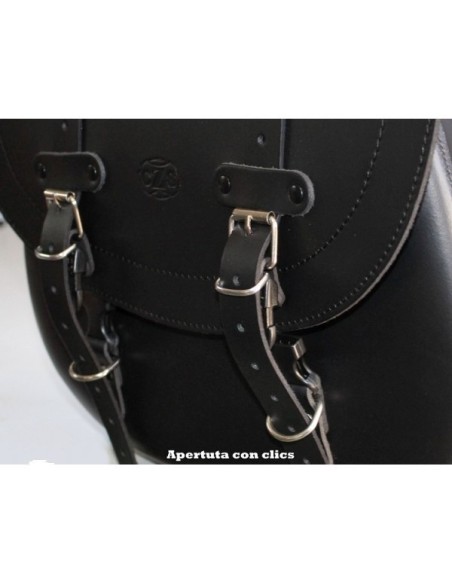 ALFORJA PIEL CENTURION PARCHE CALAVERA DCHA PARA DYNA H.D ALFORJA PIEL CENTURION PARCHE CALAVERA DCHA PARA DYNA H.D