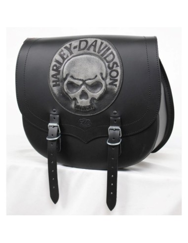 ALFORJA SPARTA SKULL MARFIL UN SOLO LADO 34X15X38