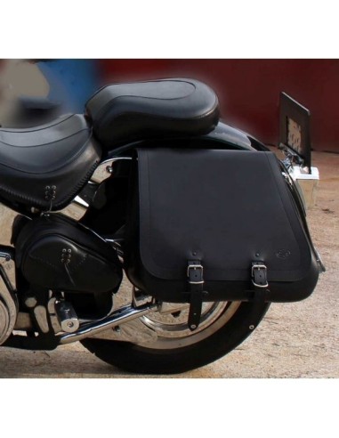 ALFORJA PIEL BIG SCIPION BÁSICA IZQUIERDA PARA SOFTAIL H.D