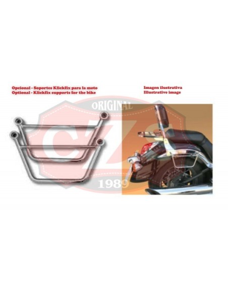 ALFORJAS RIGIDAS CAMPEADOR PERSONALIZADA ESCUDO HARLEY DAVIDSON PARA SOFTAIL H.D