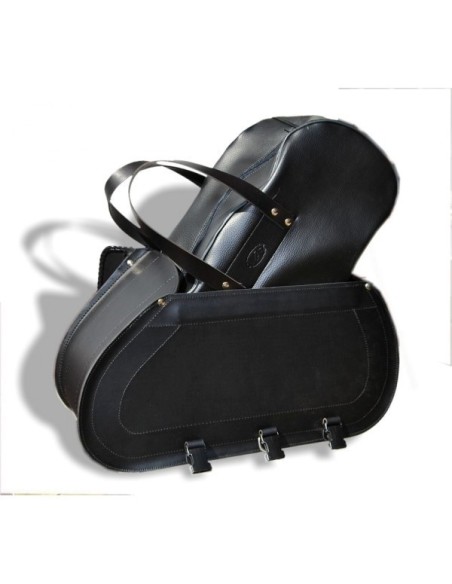 ALFORJAS RIGIDAS CAMPEADOR PERSONALIZADA ESCUDO HARLEY DAVIDSON PARA SOFTAIL H.D