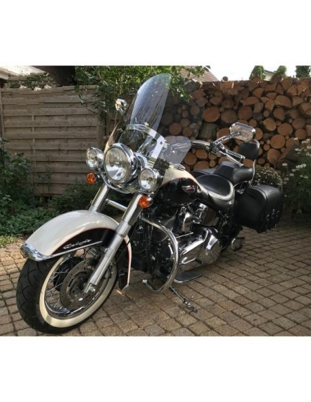 ALFORJAS RIGIDAS CAMPEADOR PERSONALIZADA ESCUDO HARLEY DAVIDSON PARA SOFTAIL H.D