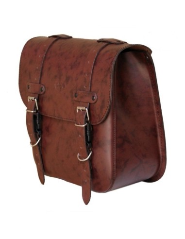 ALFORJA PIEL ADRIANO BASICA MARRÓN PARA SOFTAIL SLIM H.D