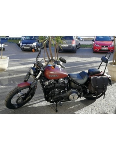 ALFORJA PIEL BANDO BASICA OLD RAT SOFTAIL STREET BOB H.D