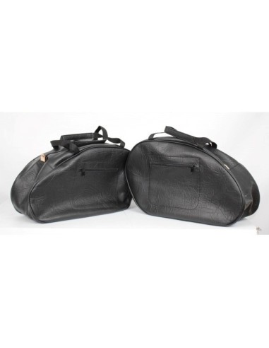 ALFORJAS RIGIDAS PIEL VENDETTA TRIBAL ASPAS PARA SOFTAIL FAT BOY SPECIALH.D