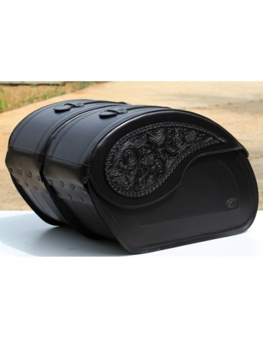 ALFORJAS RIGIDAS VENDETTA GÓTICA PARA SOFTAIL FAT BOY SPECIAL H.D