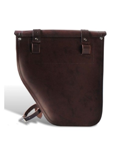 ALFORJA PIEL CENTURION MARRÓN DCHA PARA DYNA H.D