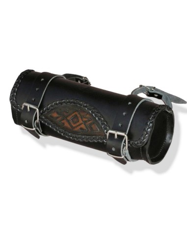 RULO MEDIANO CELTIC TRIBAL INDIO VINTAGE MARRON 29X11CM