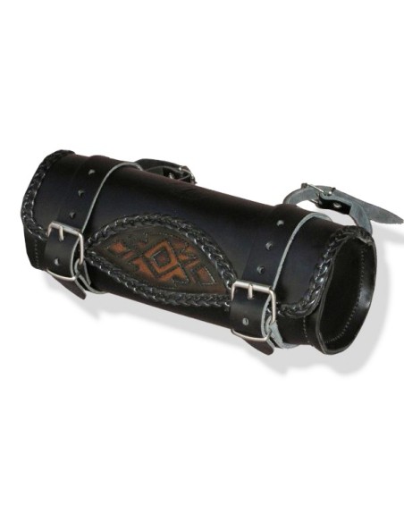 RULO MEDIANO CELTIC TRIBAL INDIO VINTAGE MARRON 29X11CM