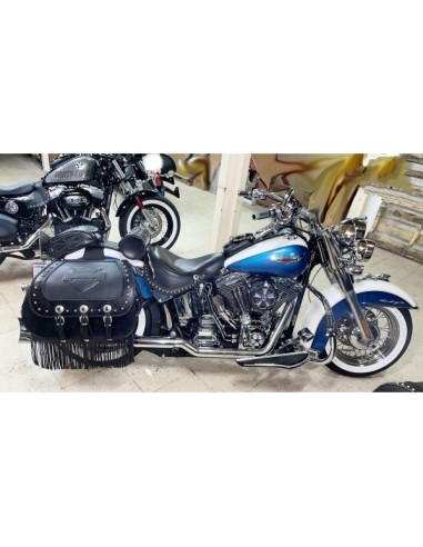 ALFORJAS RIGIDAS JABATON CON ESCUDO HD PARA SOFTAIL DELUXE H.D