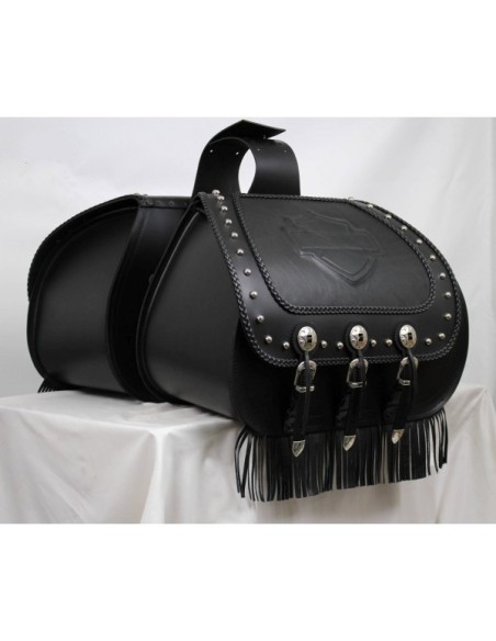 ALFORJAS RIGIDAS JABATON CON ESCUDO HD PARA SOFTAIL DELUXE H.D