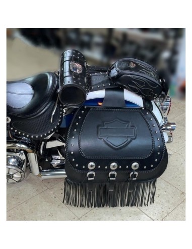 ALFORJAS RIGIDAS JABATON CON ESCUDO HD PARA SOFTAIL DELUXE H.D