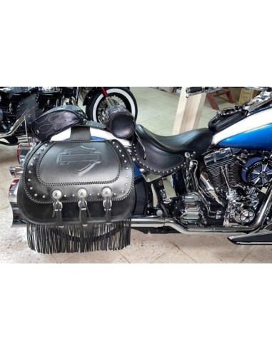 ALFORJAS RIGIDAS JABATON CON ESCUDO HD PARA SOFTAIL DELUXE H.D