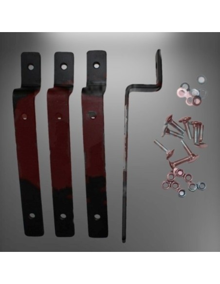 ALFORJAS PIEL RIGIDAS VENDETTA PERFIL AZUL