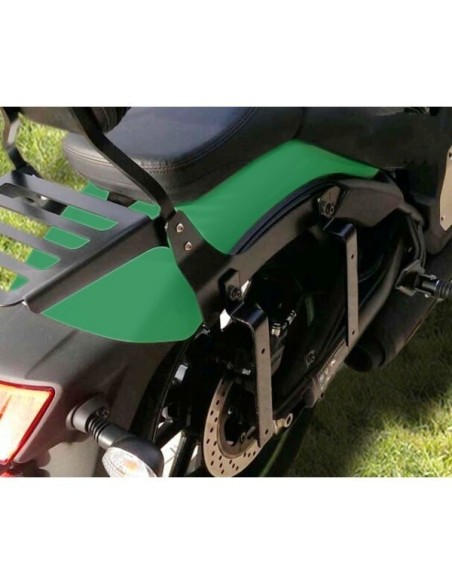 ALFORJAS PIEL RIGIDAS VENDETTA PERFIL AZUL