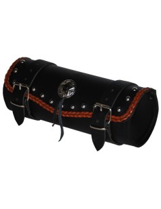 RULO MEDIANO CLASICO TRENZADO MARRON 1 CONCHO 29X11CM