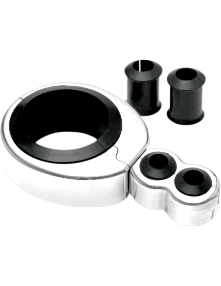 ABRAZADERAS GUÍAS DE CABLE CROMADO DOS CABLES 32-38 MM ABRAZADERAS GUÍAS DE CABLE CROMADO DOS CABLES 32-38 MM