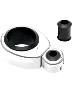 ABRAZADERAS GUÍAS DE CABLE CROMADO UN CABLE 25,4-28,6 MM