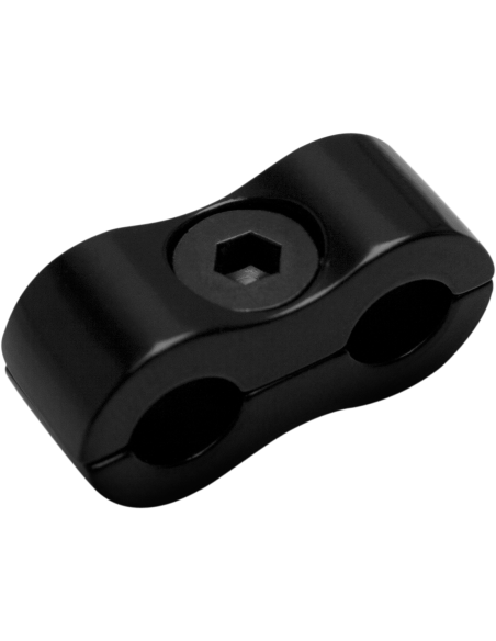 ABRAZADERAS GUÍAS DE CABLE NEGRO UN CABLE 6 Y 7 MM