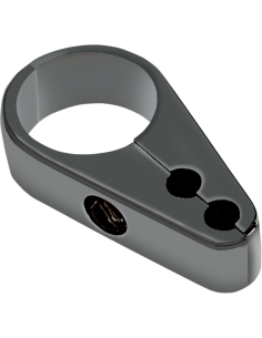 ABRAZADERA GUÍAS DE CABLE ACELERADOR NEGRO DOS CABLES 25,4 MM