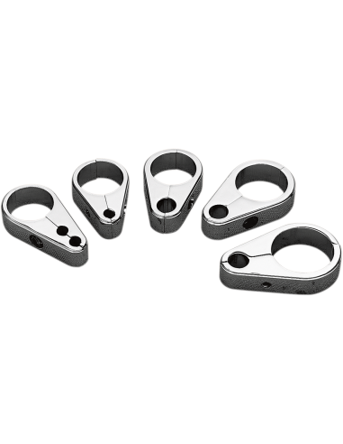 ABRAZADERA GUÍAS DE CABLE EMBRAGUE CROMADO 32 MM