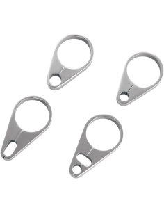 GUÍA CABLE ACELERADOR-FRENO CROMADO CON ABRAZADERA DE 32 MM 2