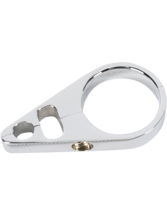 GUÍA CABLE ACELERADOR-RETORNO-FRENO CROMADO DOBLE CON ABRAZADERA DE 32 MM