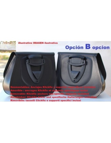 SET ALFORJAS PIEL SCIPION BÁSICA PARA INDIAN CHIEF