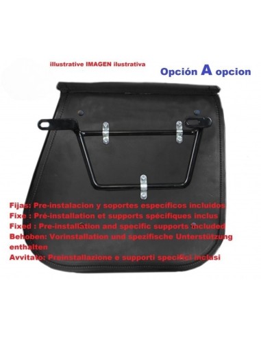 SET ALFORJAS PIEL SCIPION BÁSICA PARA INDIAN CHIEF