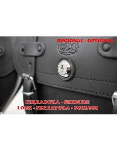 SET ALFORJAS PIEL SCIPION BÁSICA PARA INDIAN CHIEF