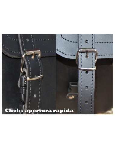 SET ALFORJAS PIEL SCIPION BÁSICA PARA INDIAN CHIEF