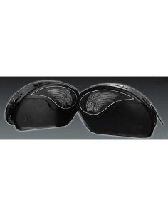 ALFORJAS PIEL RÍGIDAS VENDETTA BIG BOSS PARA INDIAN CHIEF DARK HORSE 2