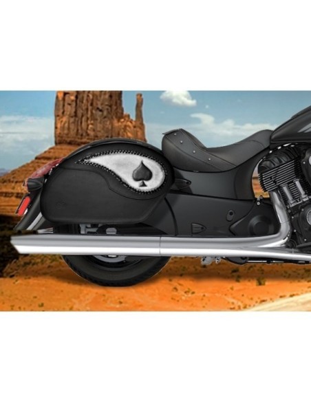 ALFORJAS RIGIDAS VENDETTA AS DE PICAS SOFTAIL FAT BOY H.D