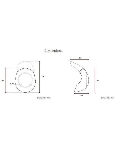 CÚPULAS CAFE RACER CLASSIC UNIVERSAL