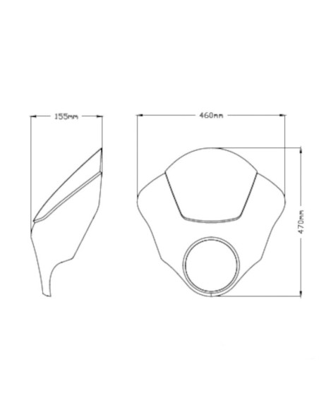 CÚPULA DARK NIGHT AHUM PARA HONDA CMX 500 REBEL