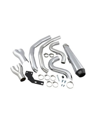 SISTEMA DE ESCAPE 2 IN 1 EL DIABLO CROMADO PARA HARLEY DAVIDSON 17-21
