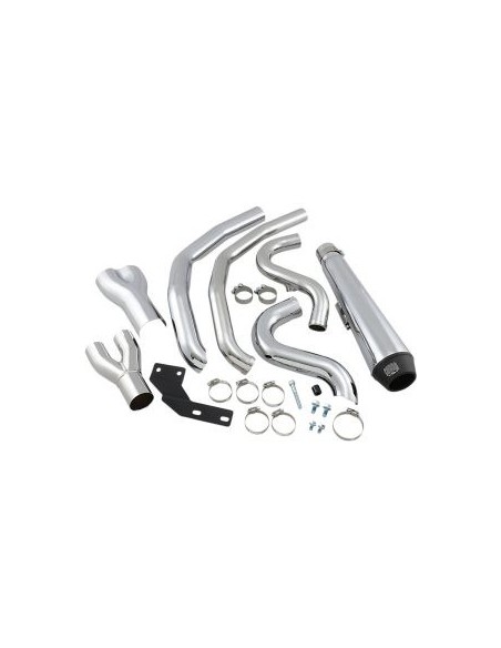 SISTEMA DE ESCAPE 2 IN 1 EL DIABLO CROMADO PARA HARLEY DAVIDSON 17-21