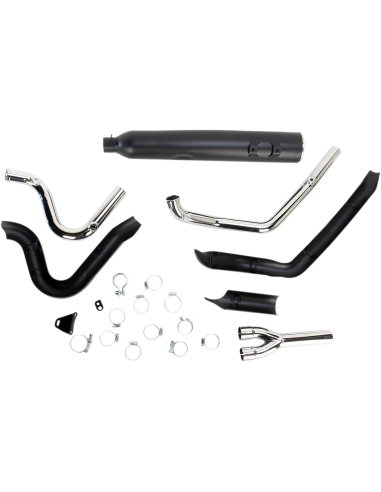 SISTEMA DE ESCAPE 2 IN 1 POWER-FLO RPT NEGRO PARA BAGGERS 10-16