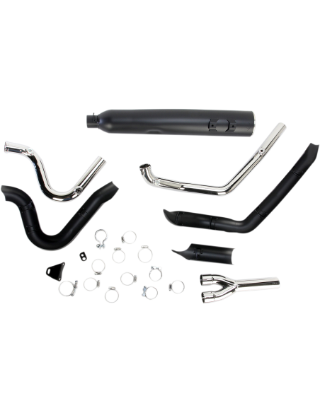 SISTEMA DE ESCAPE 2 IN 1 POWER-FLO RPT NEGRO PARA BAGGERS 10-16