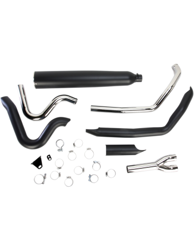 SISTEMA DE ESCAPE 2 IN 1 POWER-FLO RPT NEGRO PARA BAGGERS 10-16