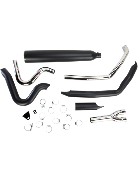 SISTEMA DE ESCAPE 2 IN 1 POWER-FLO RPT NEGRO PARA BAGGERS 10-16