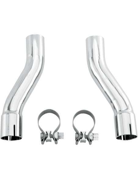 KIT ADAPTADOR SILENCIADOR CROMADO PARA H.D FL TRIKE 09-16 KIT ADAPTADOR SILENCIADOR CROMADO PARA H.D FL TRIKE 09-16