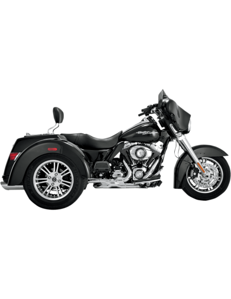 KIT ADAPTADOR SILENCIADOR CROMADO PARA H.D FL TRIKE 09-16 KIT ADAPTADOR SILENCIADOR CROMADO PARA H.D FL TRIKE 09-16