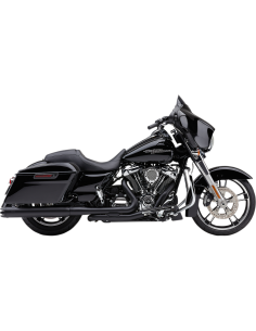 SILENCIADOR SLIP-ON  DE 4" NEGRO PUNTA CONTRAST  PARA HARLEY DAVIDSON 17-21