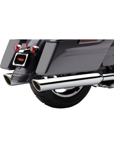 SILENCIADORES SLIP-ON 909 TWINS 4" CROM PARA HARLEY DAVIDSON 99-16