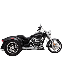 SILENCIADORES SLIP-ON TWINS SLASH 4" CROM PARA HARLEY DAVIDSON 17-21 2